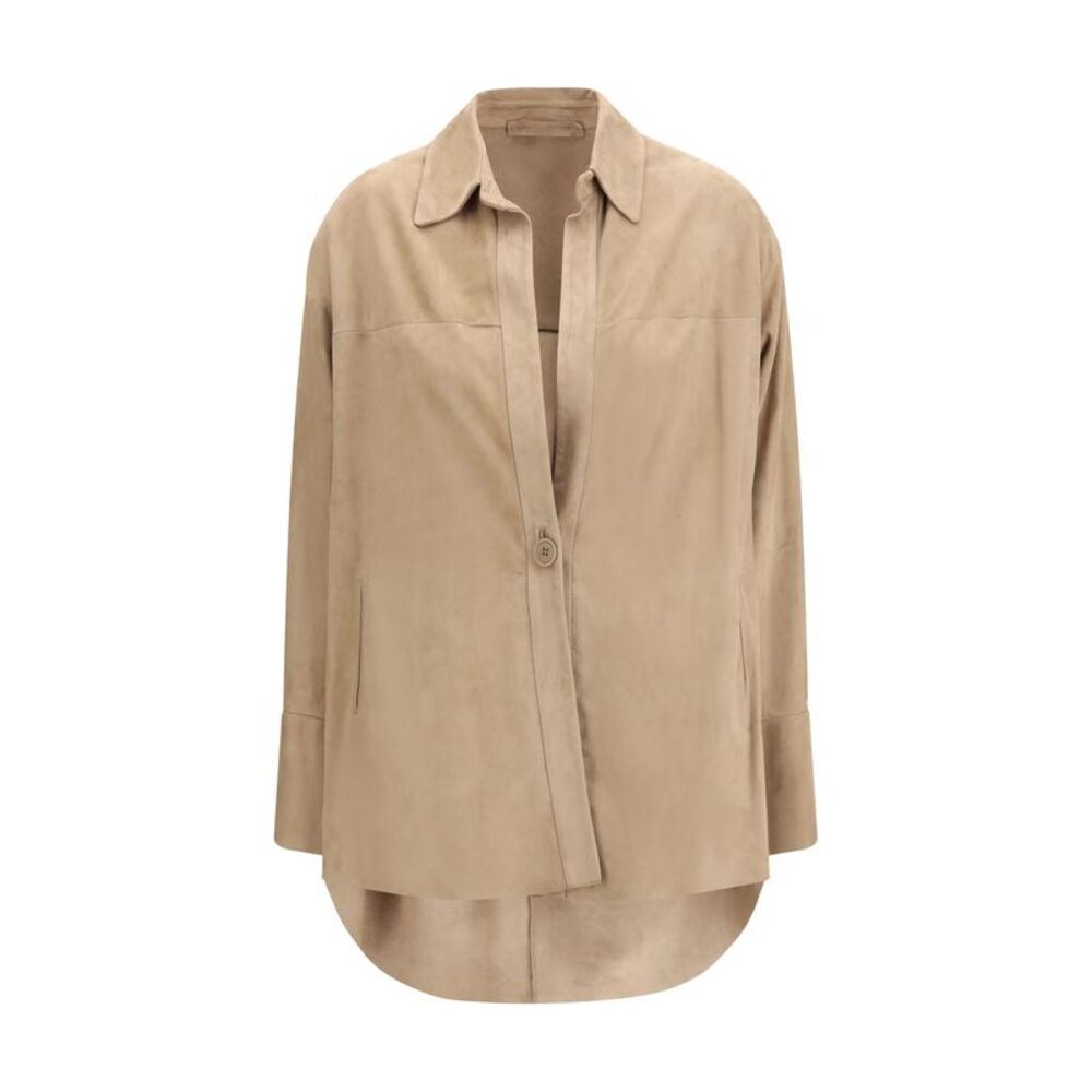 Salvatore Santoro Women Suede Shirt